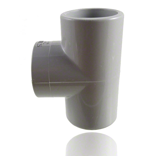 PVC C T-St&uuml;ck 90&deg;, Klebemuffe